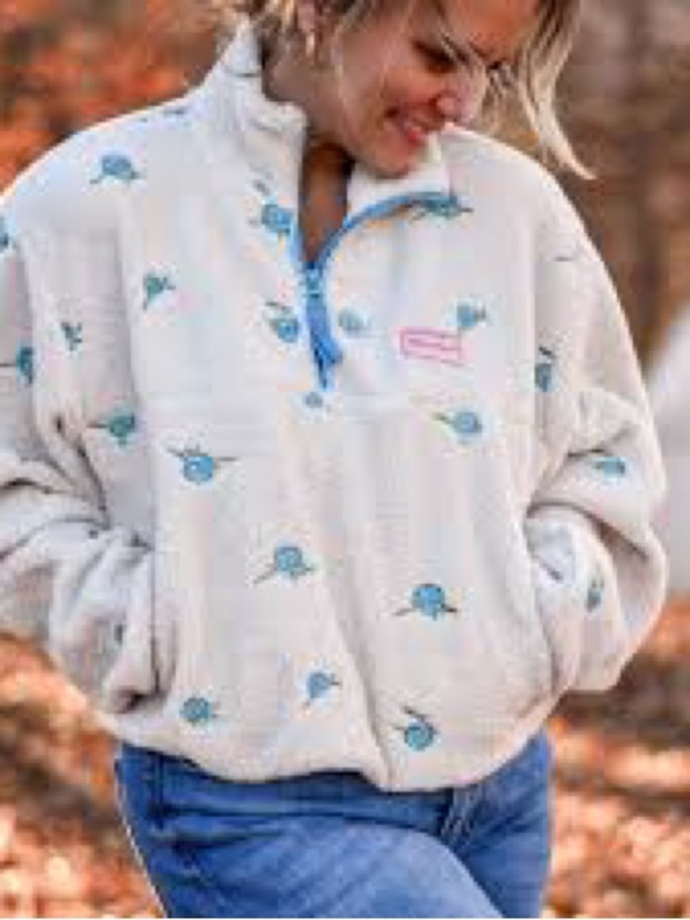 Simply Southern Taylor Half-Zip Sherpa Pullover size L NWT